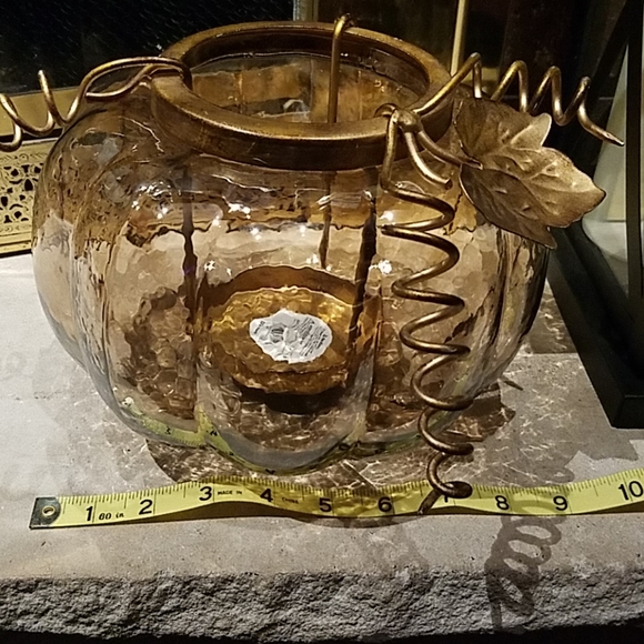 Pier 1 Accents Pier Fall Pumpkin Candle Holder Nwt Poshmark